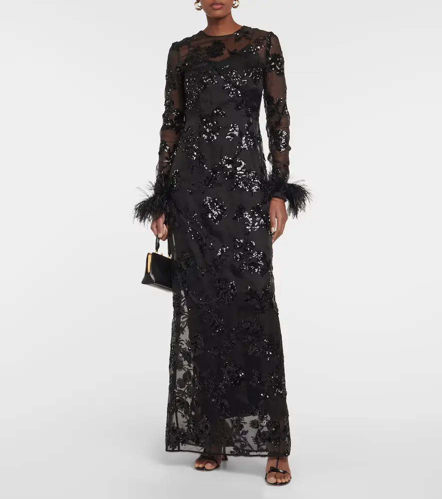 Erdem Malvina embellished silk gown | Thumbnail 5