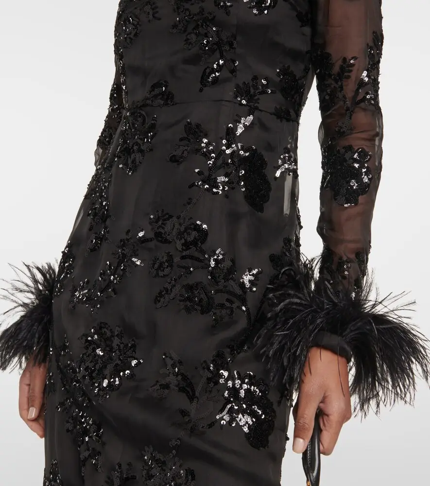 Erdem Malvina embellished silk gown | Thumbnail 6