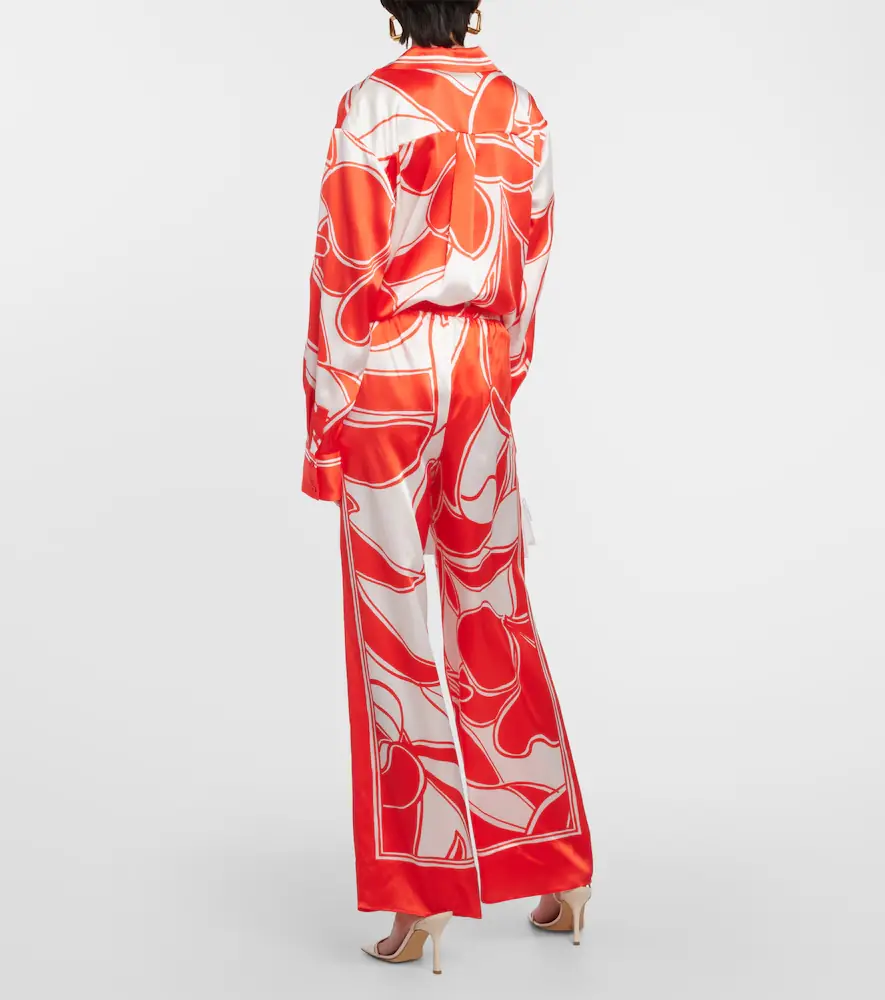 SIR. Ramona printed silk satin wide-leg pants | Thumbnail 2 SIR. Ramona printed silk satin wide-leg pants | Thumbnail 2