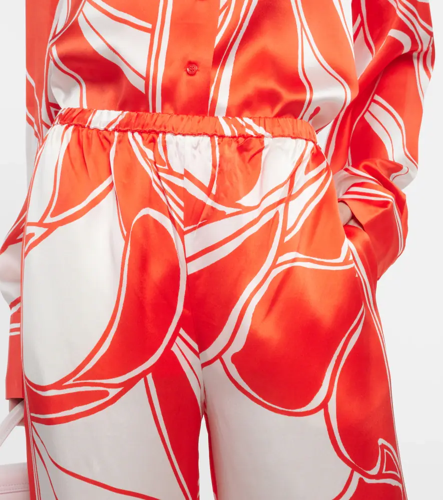 SIR. Ramona printed silk satin wide-leg pants | Thumbnail 3 SIR. Ramona printed silk satin wide-leg pants | Thumbnail 3