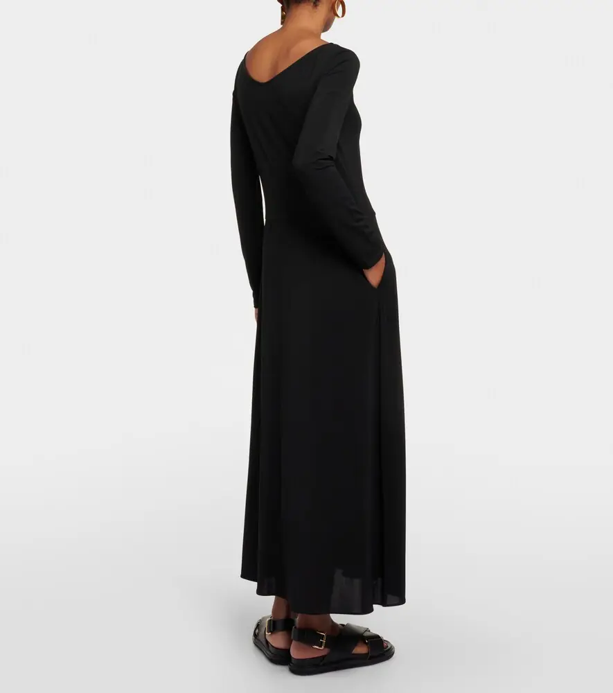 Max Mara Valido pleated jersey maxi dress | Thumbnail 5