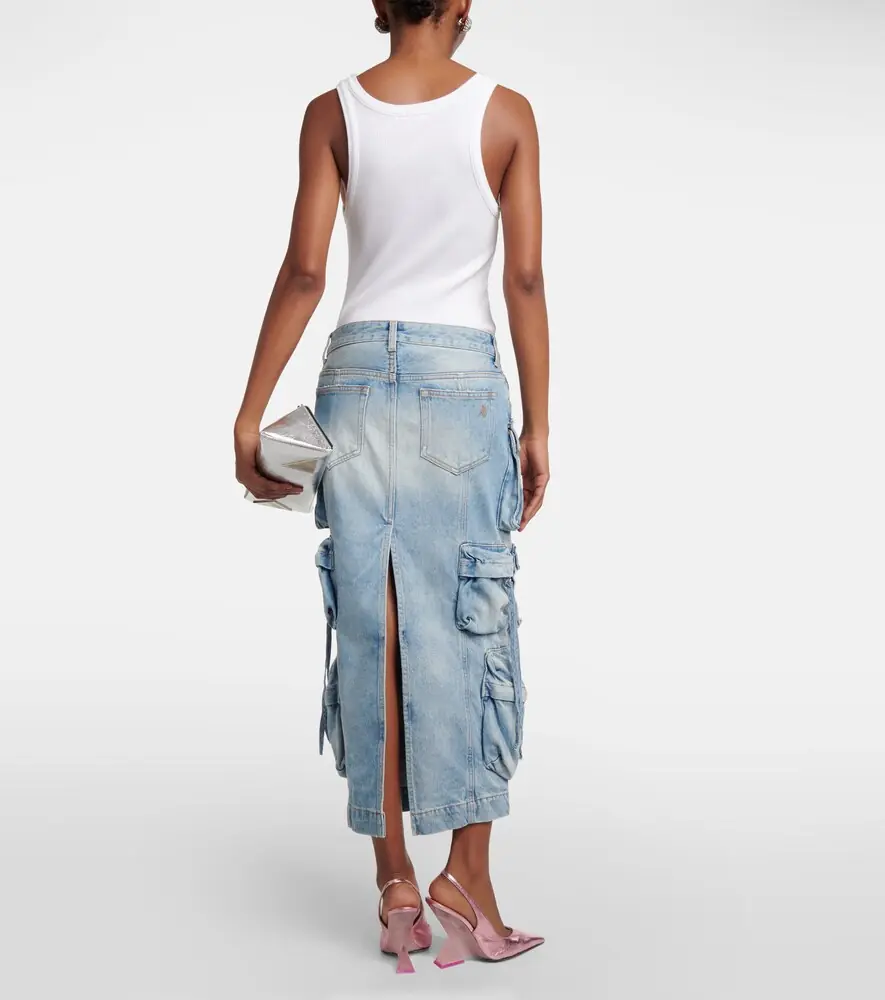 The Attico Cargo denim midi skirt | Thumbnail 2 The Attico Cargo denim midi skirt | Thumbnail 2