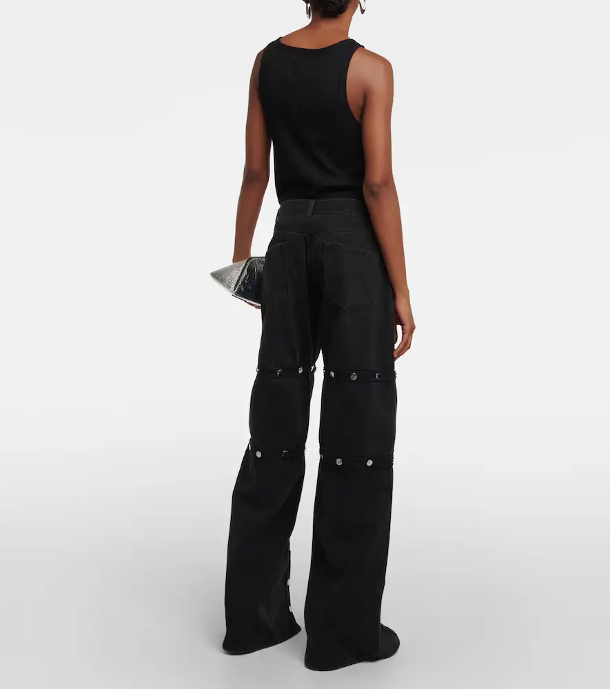 The Attico Studded convertible low-rise straight jeans | Thumbnail 2