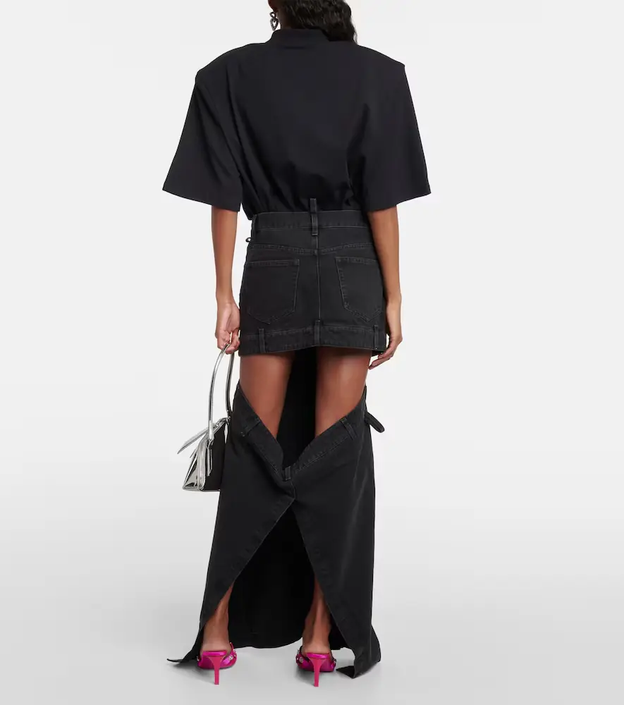 The Attico Deconstructed denim maxi skirt | Thumbnail 3 The Attico Deconstructed denim maxi skirt | Thumbnail 3