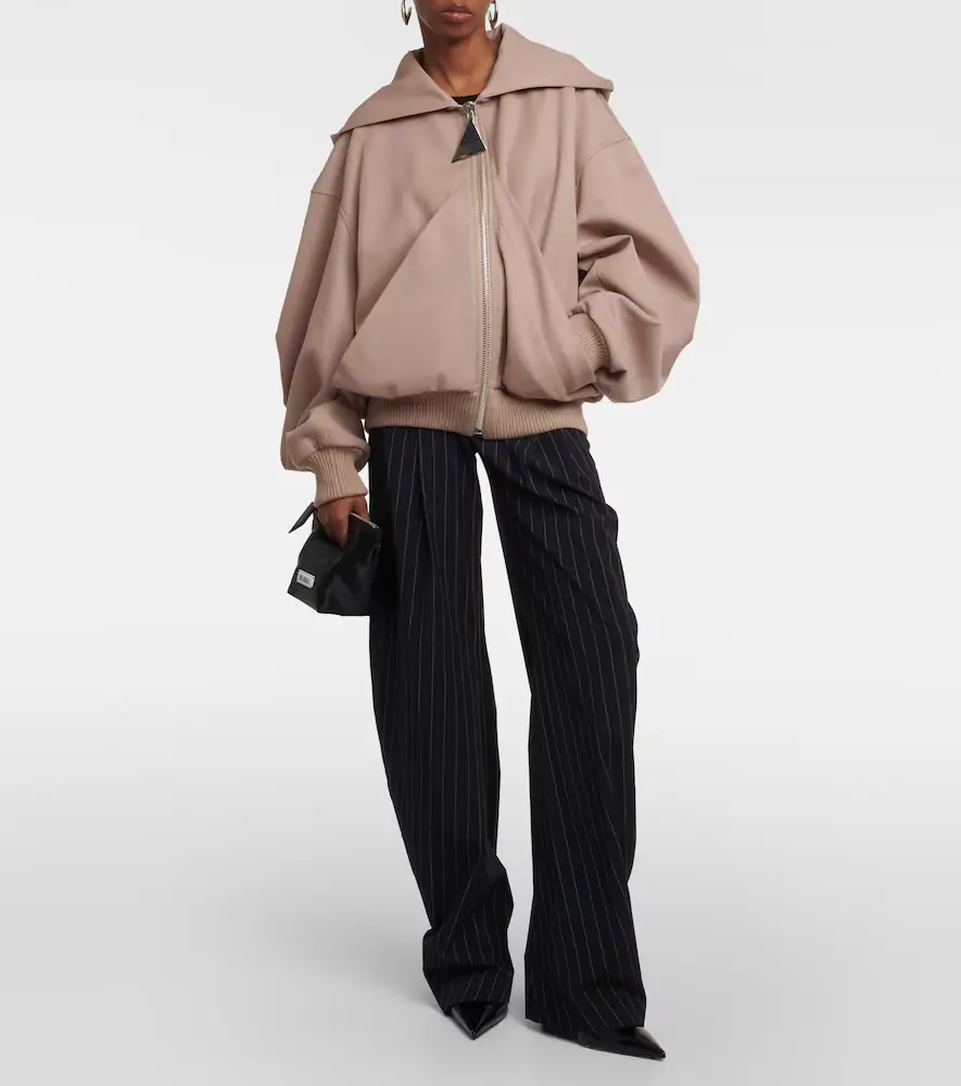 The Attico Bomber wool gabardine jacket | Thumbnail 2 The Attico Bomber wool gabardine jacket | Thumbnail 2