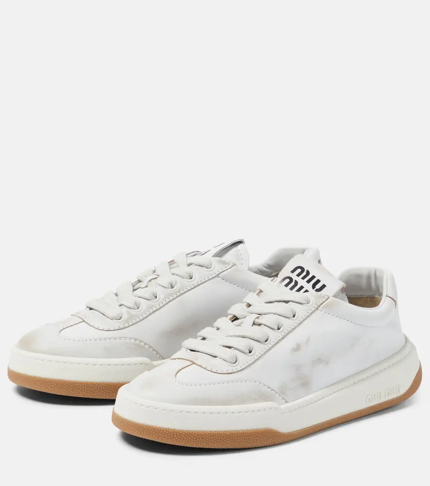 Miu Miu Suede sneakers | Thumbnail 4 Miu Miu Suede sneakers | Thumbnail 4