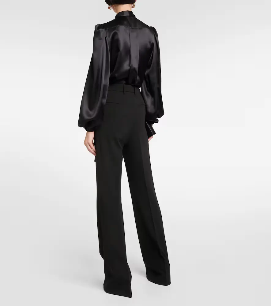 Dolce & Gabbana Milano high-rise jersey flared pants | Thumbnail 2 Dolce & Gabbana Milano high-rise jersey flared pants | Thumbnail 2