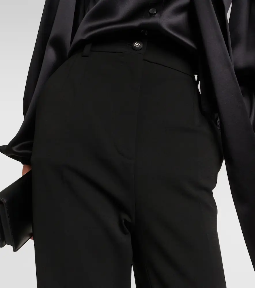 Dolce & Gabbana Milano high-rise jersey flared pants | Thumbnail 4 Dolce & Gabbana Milano high-rise jersey flared pants | Thumbnail 4