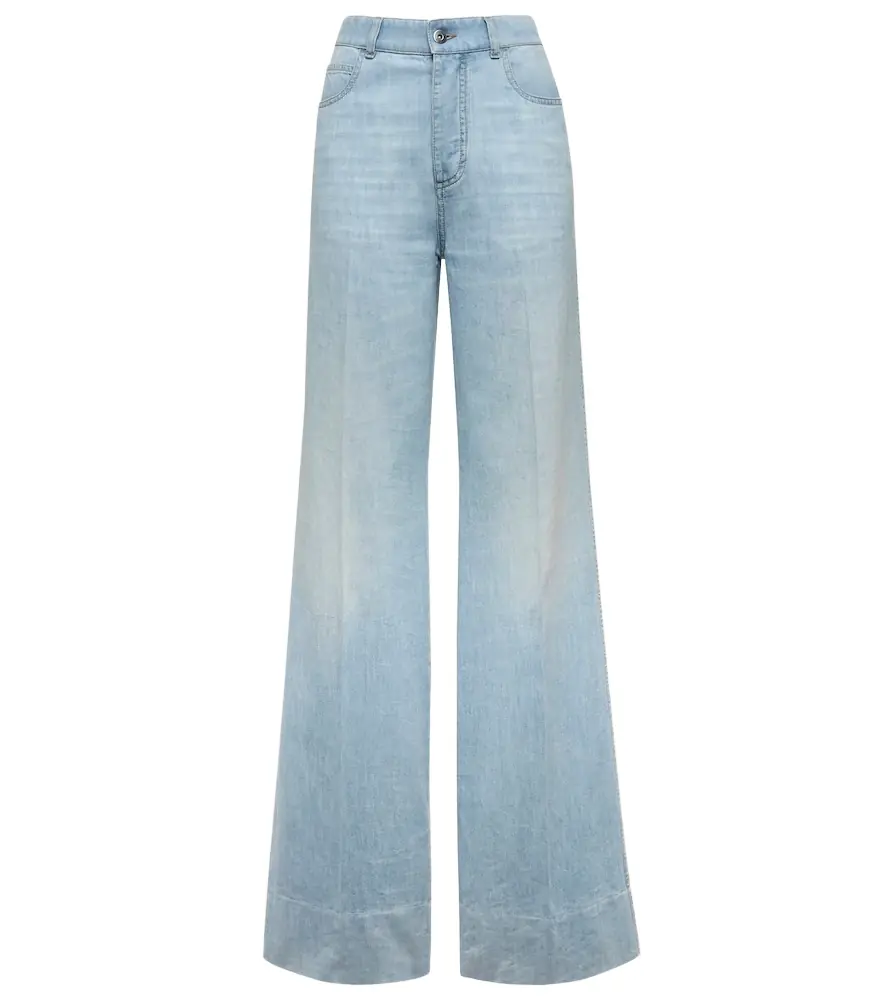 High-rise wide-leg jeans