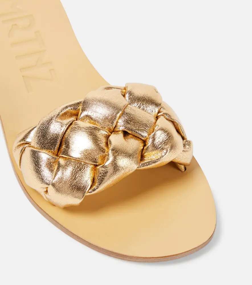 Souliers Martinez Pelota braided leather slides | Thumbnail 4 Souliers Martinez Pelota braided leather slides | Thumbnail 4
