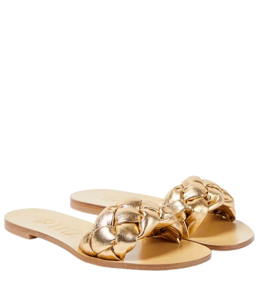 Souliers Martinez Pelota braided leather slides | Image 1 Souliers Martinez Pelota braided leather slides | Image 1