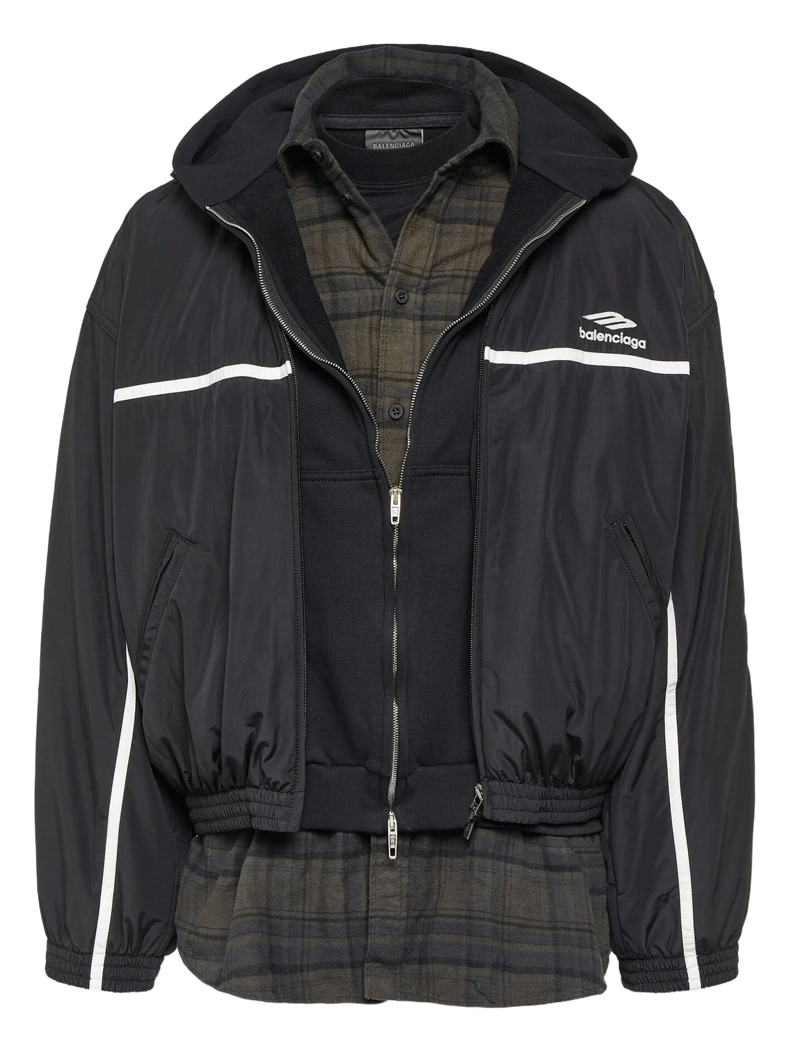 3B Sports Icon layered track jacket 3B Sports Icon layered track jacket