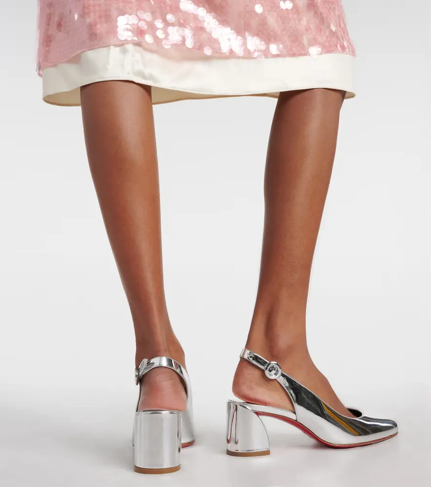 Christian Louboutin So Jane Sling metallic leather slingback pumps | Thumbnail 7 Christian Louboutin So Jane Sling metallic leather slingback pumps | Thumbnail 7