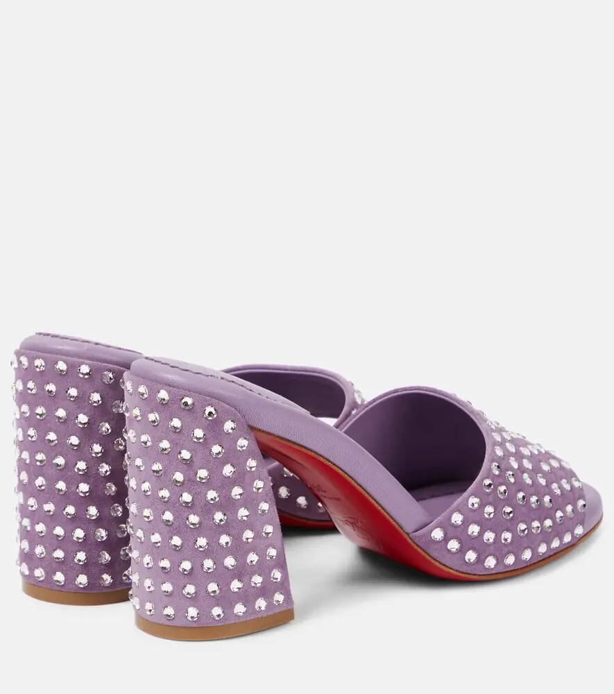 Christian Louboutin Jane embellished suede mules | Thumbnail 3 Christian Louboutin Jane embellished suede mules | Thumbnail 3