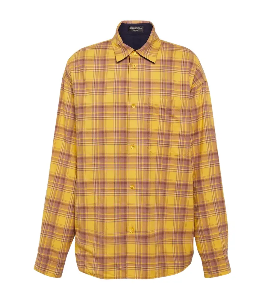 Balenciaga Reversible checked cotton shirt | Image 1 Balenciaga Reversible checked cotton shirt | Image 1