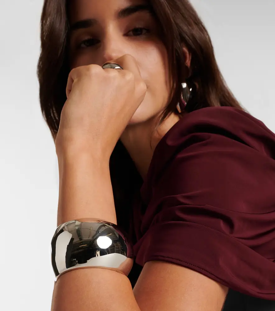 Jennifer Fisher Globe 14kt gold-plated cuff bracelet | Thumbnail 5