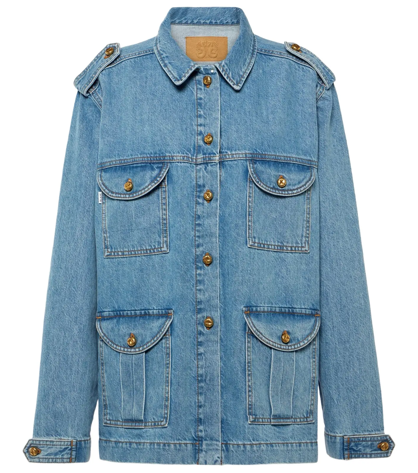Blazé Milano Sahariana oversized denim jacket