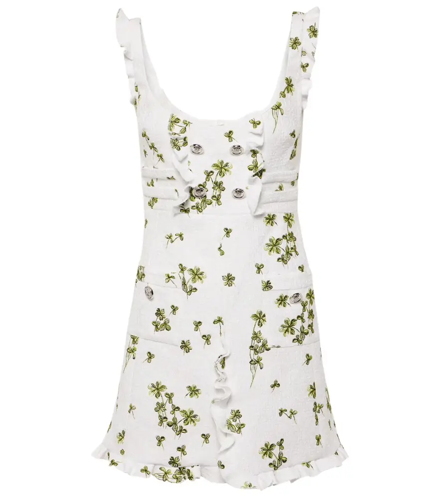 Giambattista Valli Embroidered bouclé minidress | Image 1 Giambattista Valli Embroidered bouclé minidress | Image 1