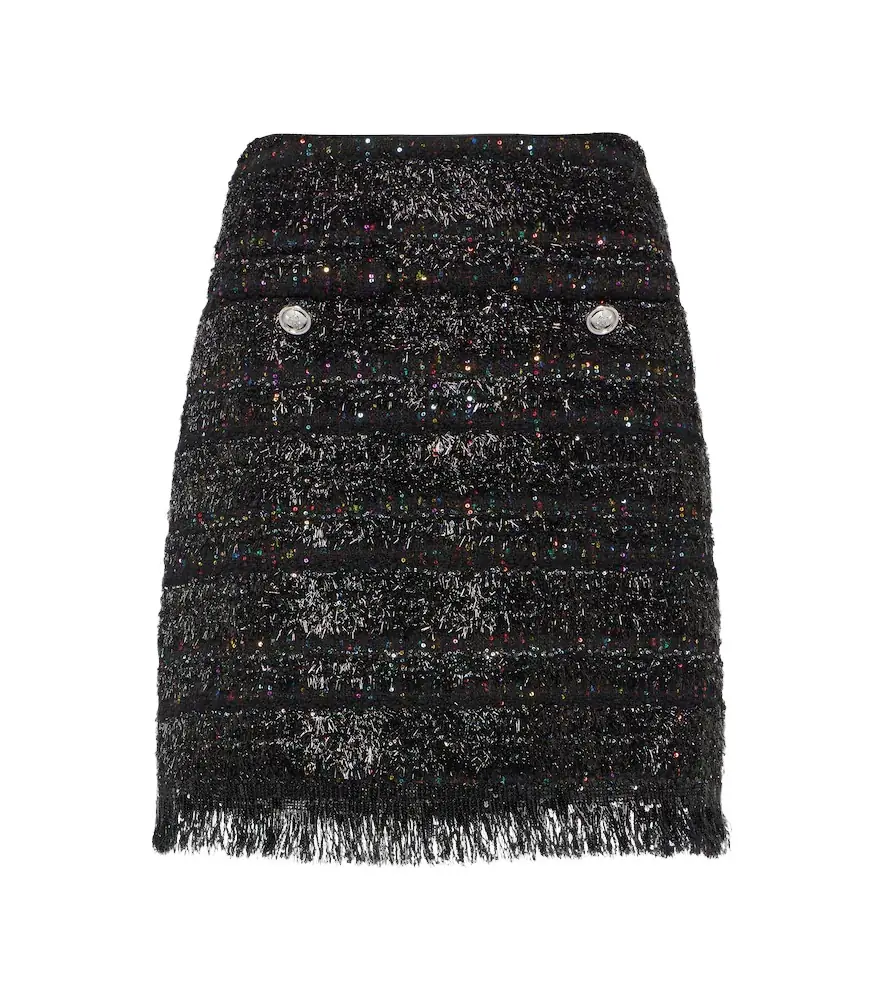 Giambattista Valli Sequined tweed miniskirt | Image 1 Giambattista Valli Sequined tweed miniskirt | Image 1