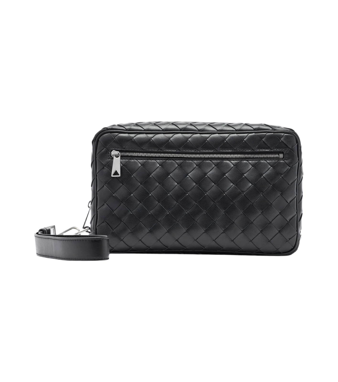 Intrecciato leather wallet