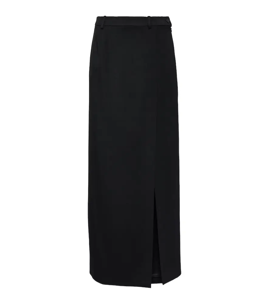 Balenciaga Side-slit wool twill maxi skirt | Image 1 Balenciaga Side-slit wool twill maxi skirt | Image 1