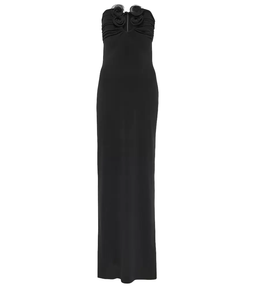 Magda Butrym Floral-appliqué gown