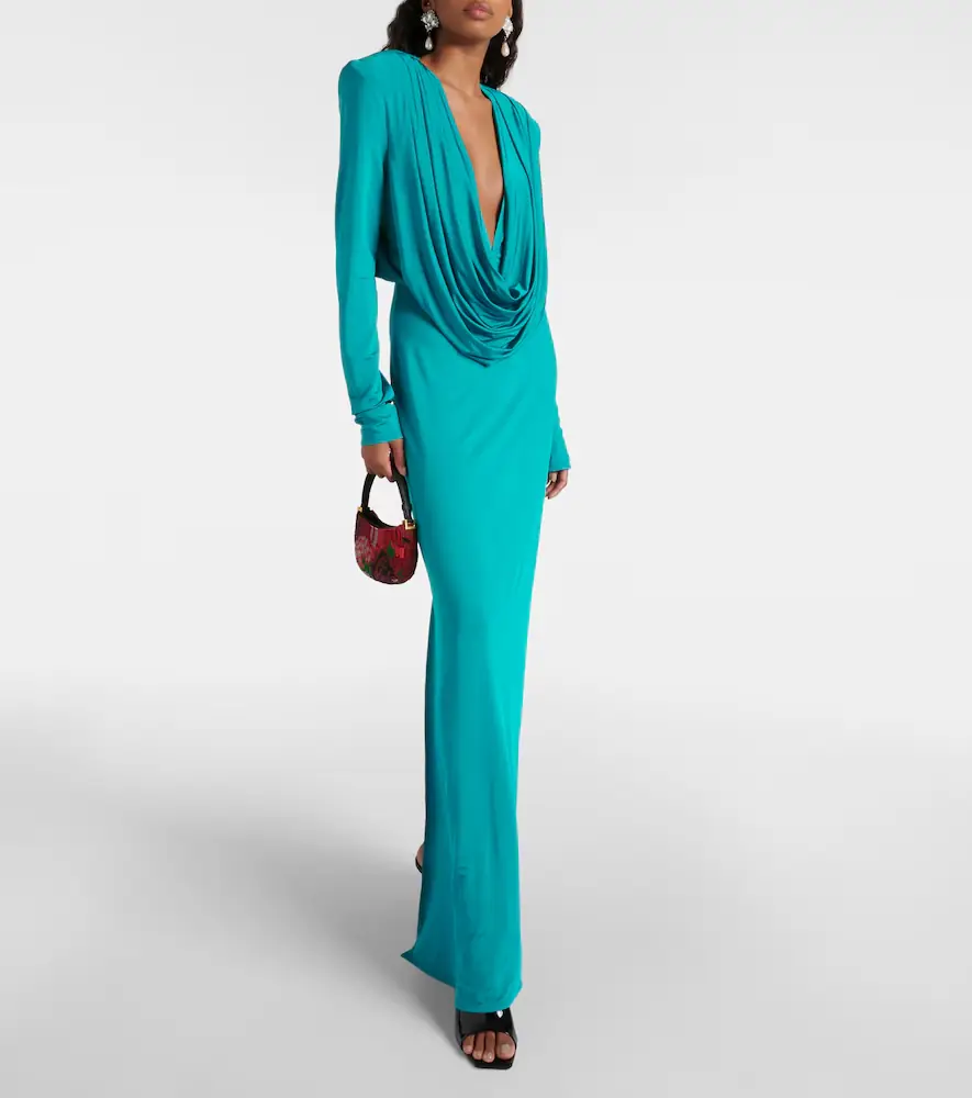 Magda Butrym Draped jersey maxi dress | Thumbnail 5