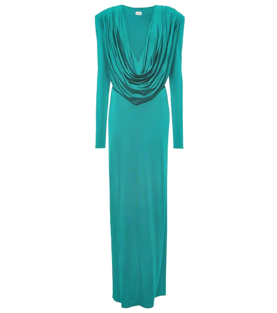 Magda Butrym Draped jersey maxi dress
