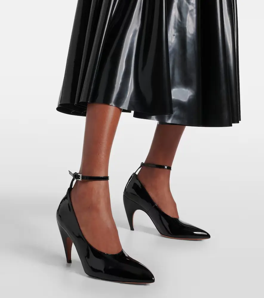 ALAÏA Shark patent leather pumps | Thumbnail 2