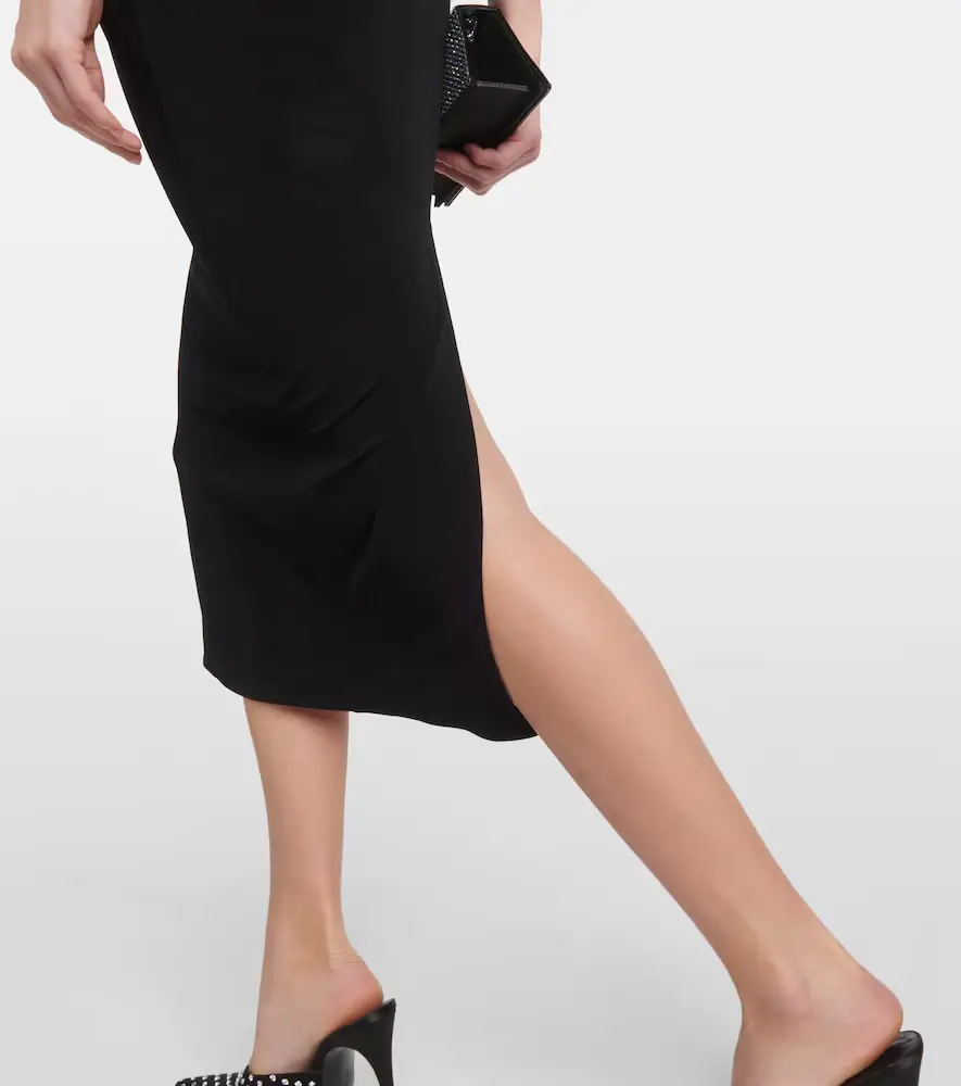 Magda Butrym Floral-appliqué cutout midi dress | Thumbnail 4 Magda Butrym Floral-appliqué cutout midi dress | Thumbnail 4