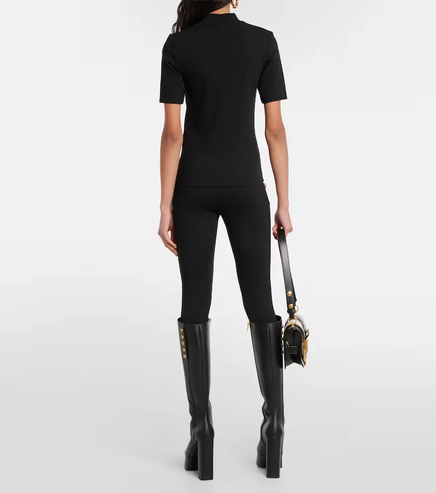 Balmain Embellished jersey T-shirt | Thumbnail 2