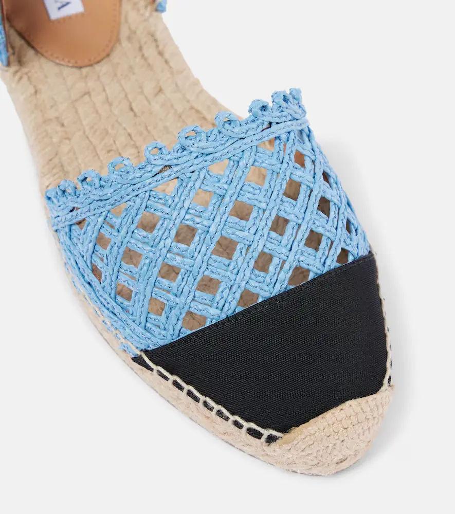 Aquazzura Sunburst raffia espadrille sandals | Thumbnail 3