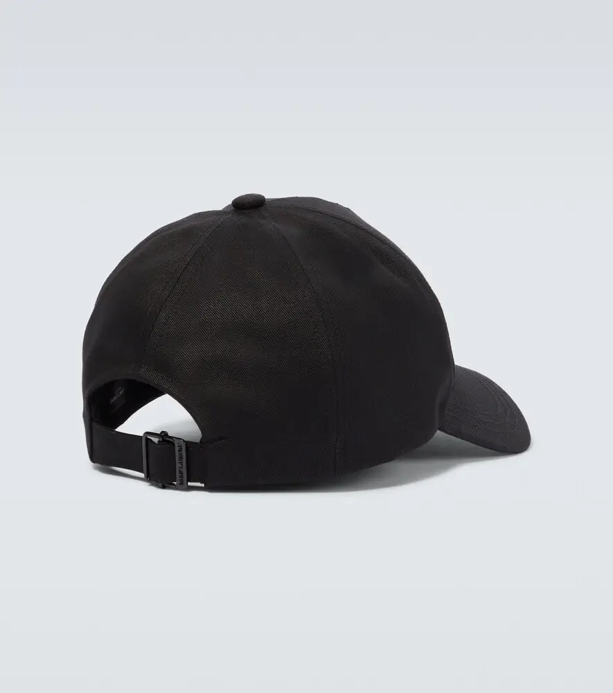 Saint Laurent Logo gabardine baseball cap | Thumbnail 4