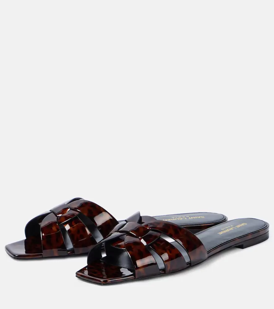 Saint Laurent Tribute 05 leopard-print leather flats | Thumbnail 2 Saint Laurent Tribute 05 leopard-print leather flats | Thumbnail 2