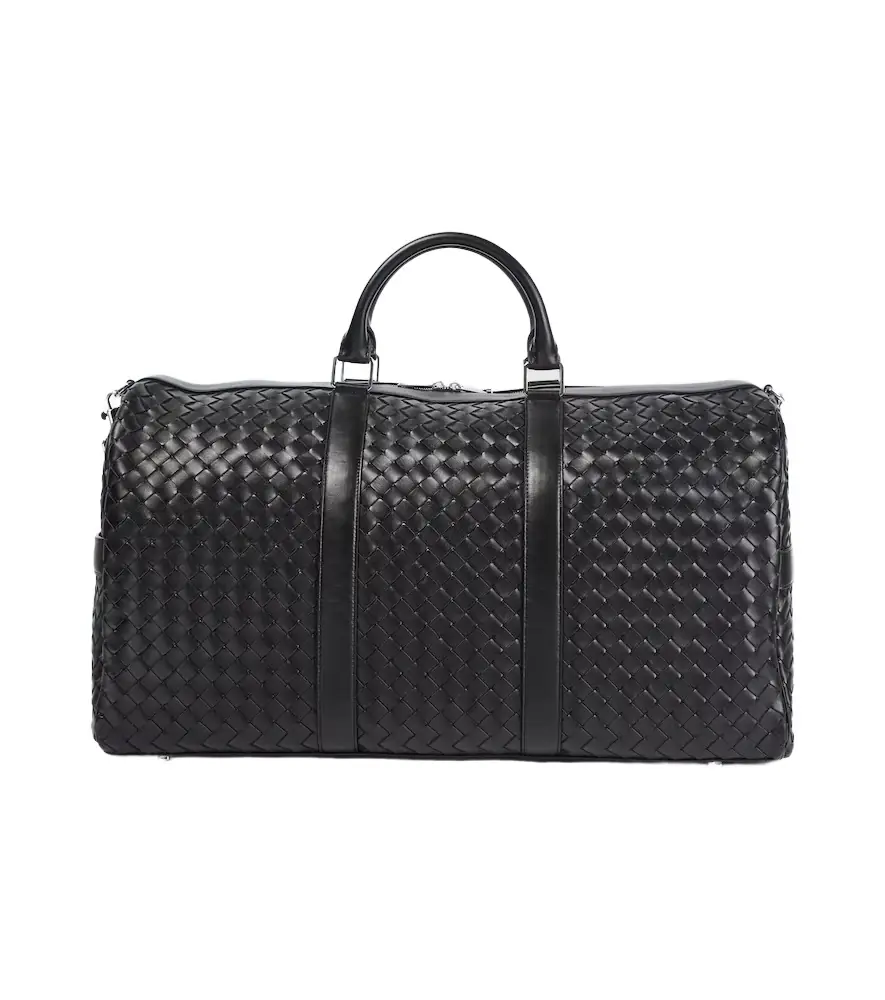 Large Intrecciato leather duffel bag Large Intrecciato leather duffel bag