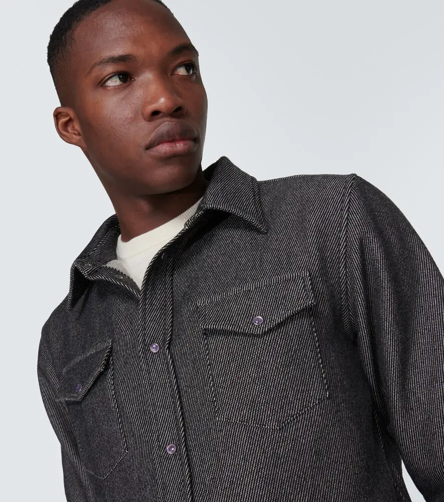 God’s True Cashmere Cashmere and cotton twill shirt | Thumbnail 4 God’s True Cashmere Cashmere and cotton twill shirt | Thumbnail 4
