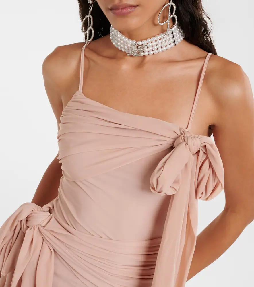 BLUMARINE Ruched jersey minidress | Thumbnail 4 BLUMARINE Ruched jersey minidress | Thumbnail 4