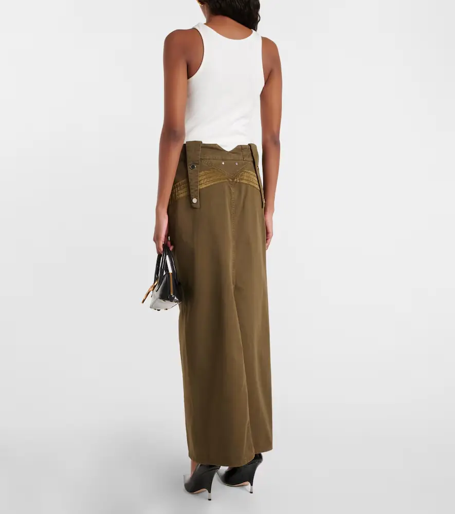 BLUMARINE Denim cargo maxi skirt | Thumbnail 3 BLUMARINE Denim cargo maxi skirt | Thumbnail 3