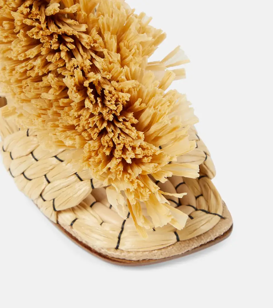 Dries Van Noten Raffia espadrille slides | Thumbnail 4
