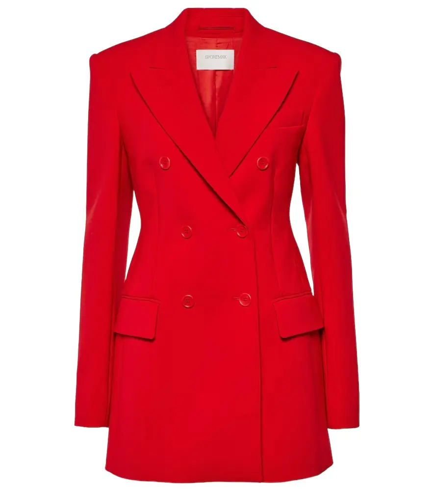 Sportmax Vischio double-breasted wool-blend blazer | Image 1 Sportmax Vischio double-breasted wool-blend blazer | Image 1