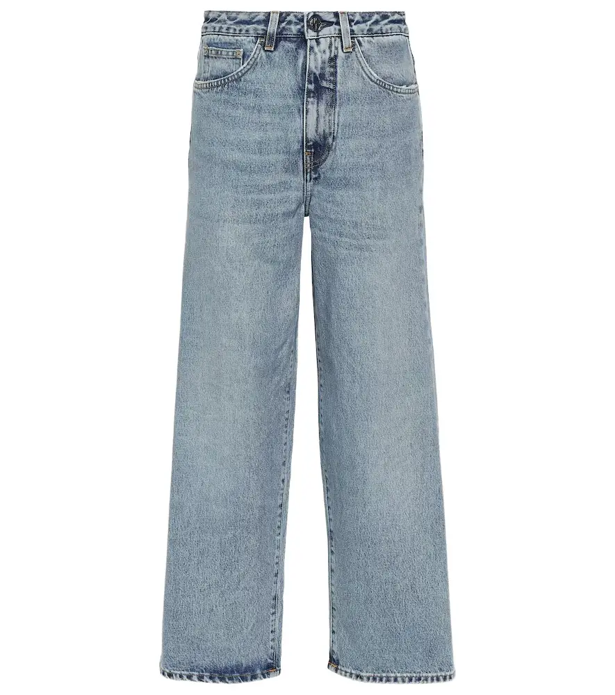 TOTEME High-rise wide-leg jeans