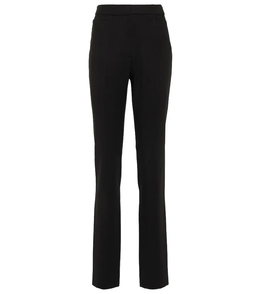 TOTEME High-rise slim suit pants