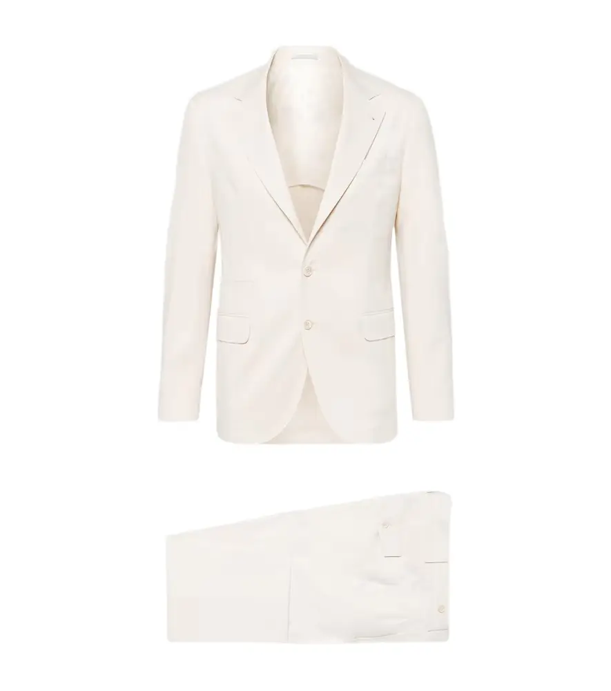 Brunello Cucinelli Cotton and cashmere-blend suit | Image 1 Brunello Cucinelli Cotton and cashmere-blend suit | Image 1