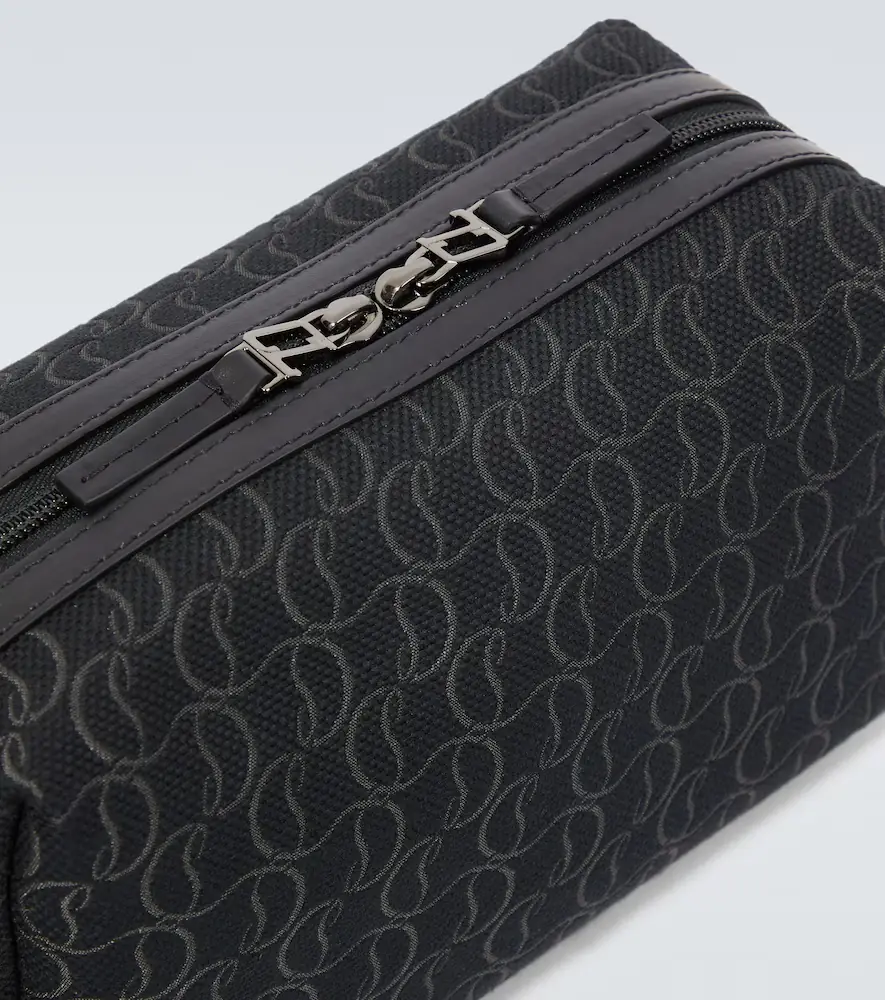 Christian Louboutin Zip N Flap logo jacquard pouch | Thumbnail 4