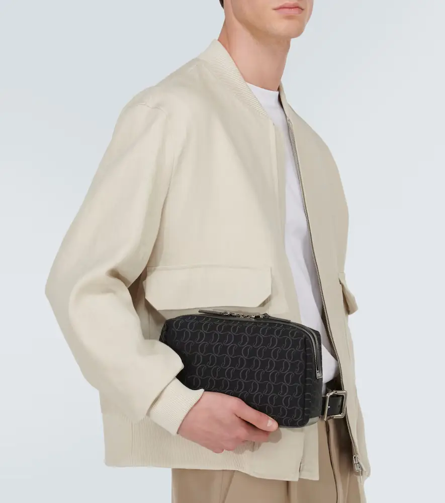 Christian Louboutin Zip N Flap logo jacquard pouch | Thumbnail 5