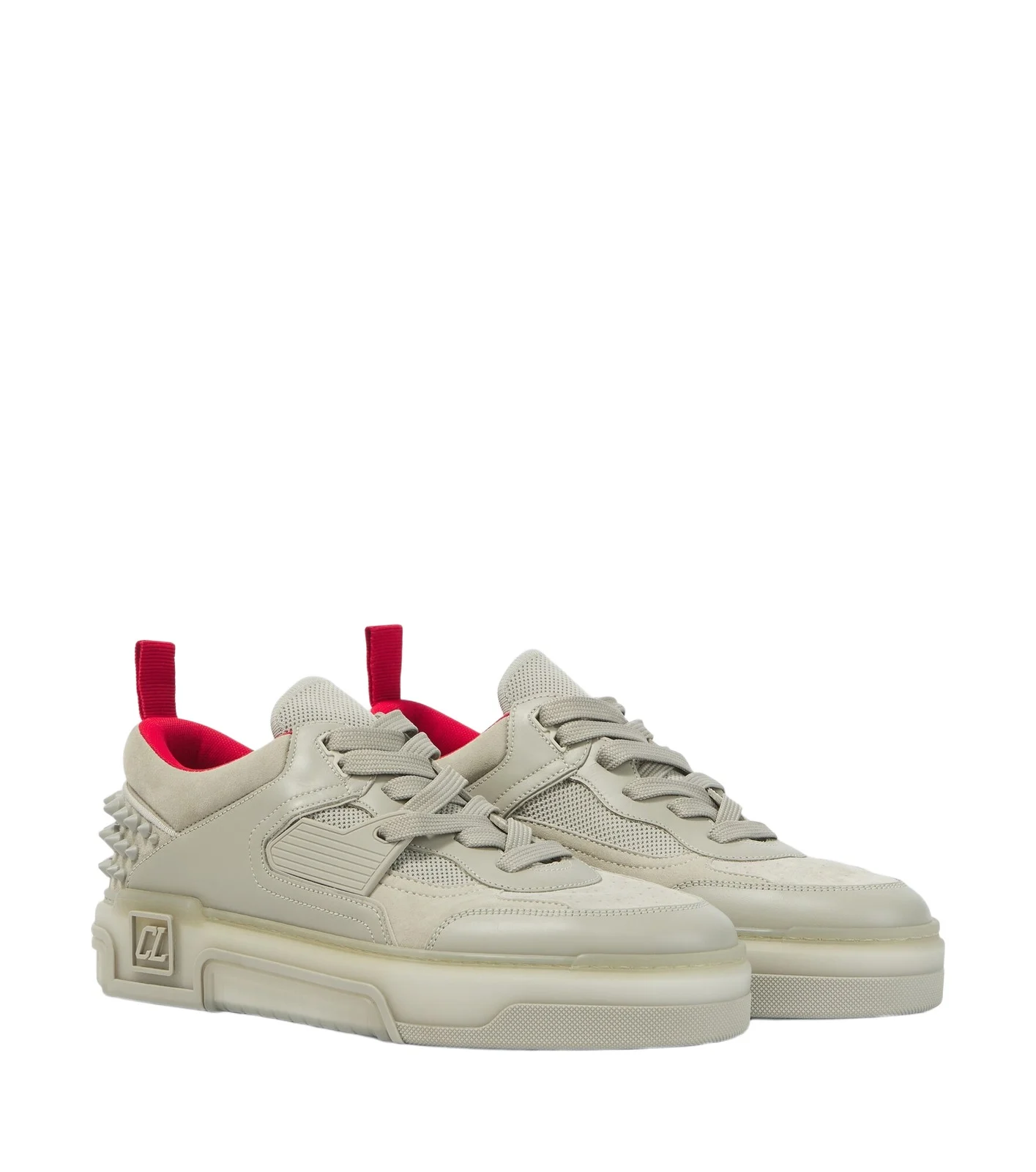 Christian Louboutin Astroloubi leather and suede sneakers