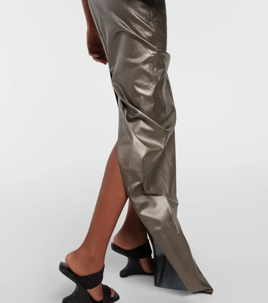 Rick Owens Lido corset coated denim gown | Thumbnail 4 Rick Owens Lido corset coated denim gown | Thumbnail 4