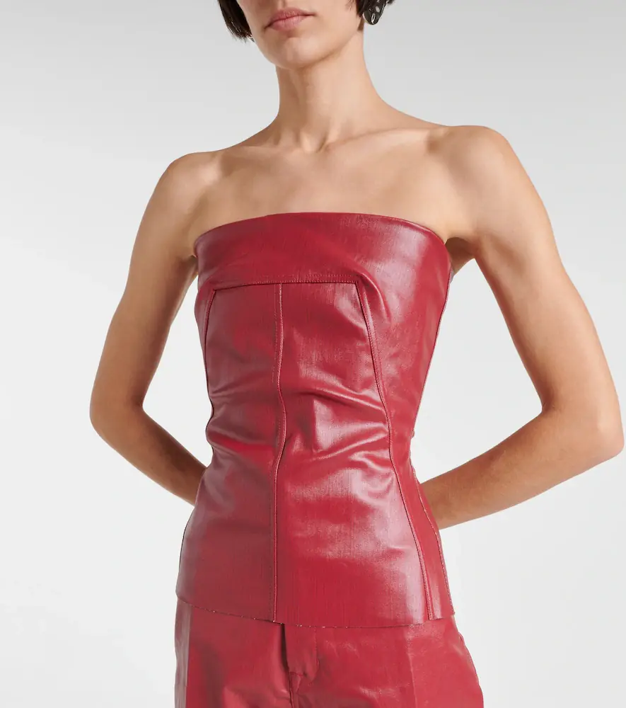 Rick Owens Coated denim corset top | Thumbnail 3 Rick Owens Coated denim corset top | Thumbnail 3
