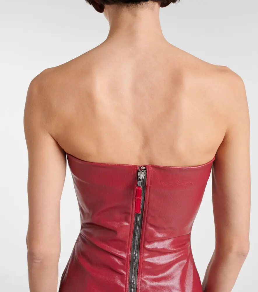 Rick Owens Coated denim corset top | Thumbnail 4 Rick Owens Coated denim corset top | Thumbnail 4