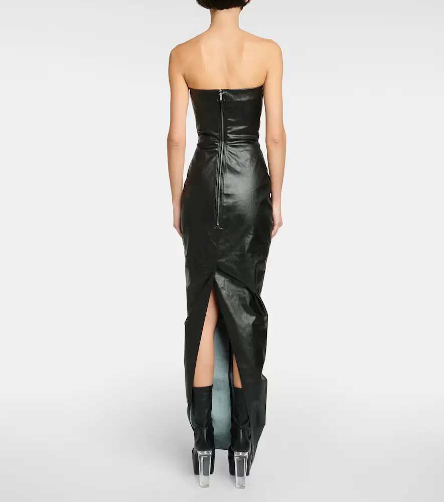 Rick Owens Bustier-detail denim gown | Thumbnail 2